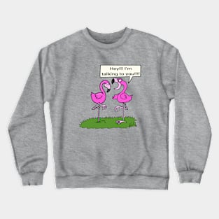 Flamingo with friend Crewneck Sweatshirt